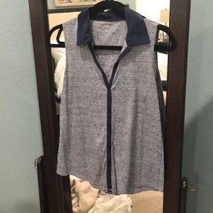 Size S blue collared Loft tank